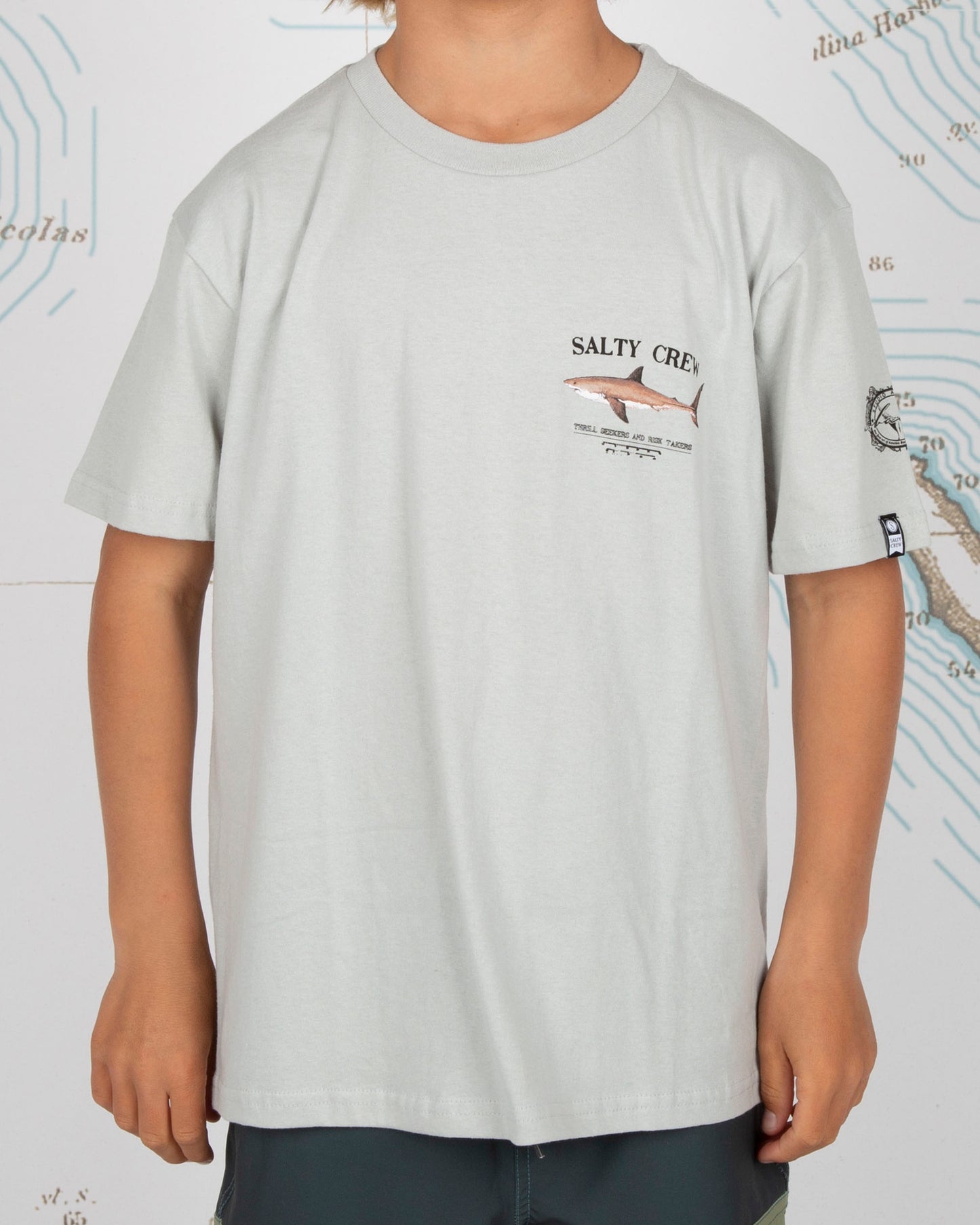 Bruce Boys S/S Tee - Silver