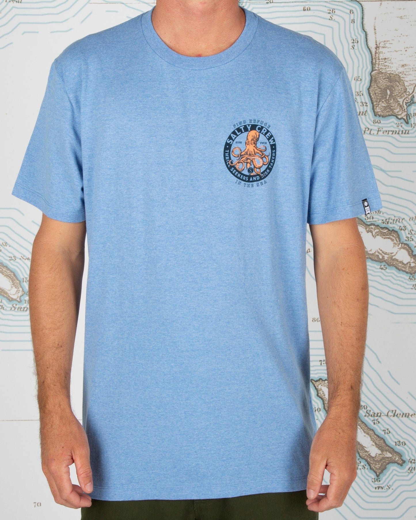 Deep Reach S/S Tee - Light Blue - Salty Crew Australia