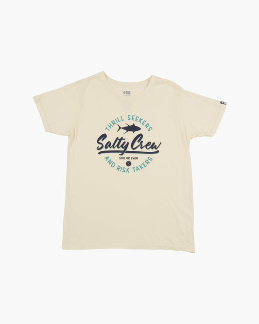 SCRIPTED BOYFRIEND TEE - Bone