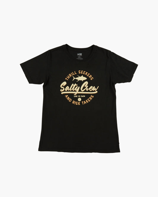 SCRIPTED BOYFRIEND TEE - Vintage Black