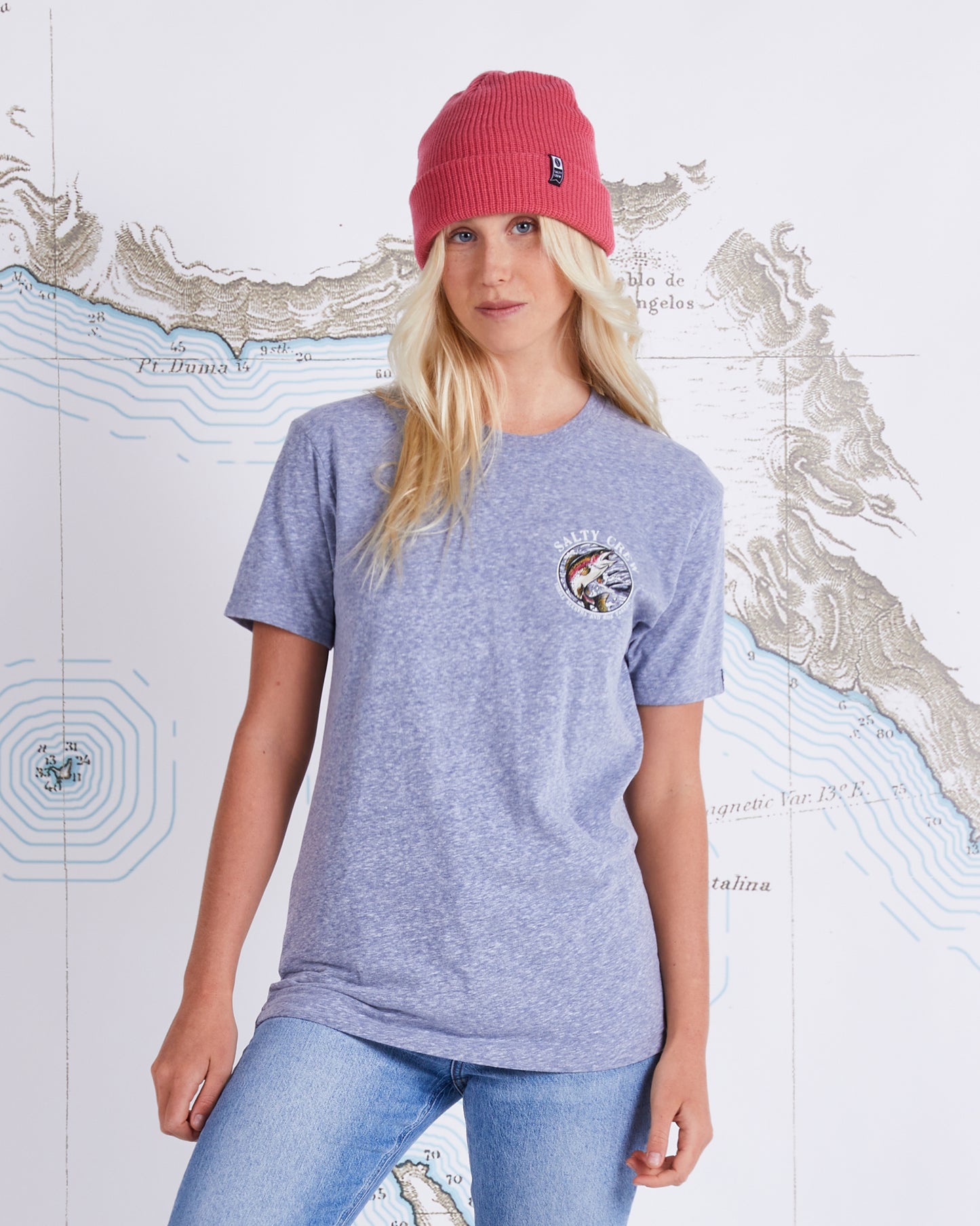 RAINBOW BOYFRIEND TEE - Vintage Indigo