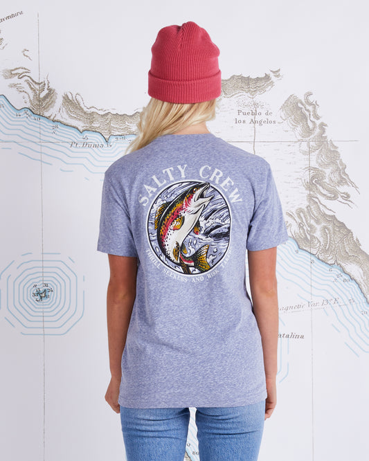 RAINBOW BOYFRIEND TEE - Vintage Indigo