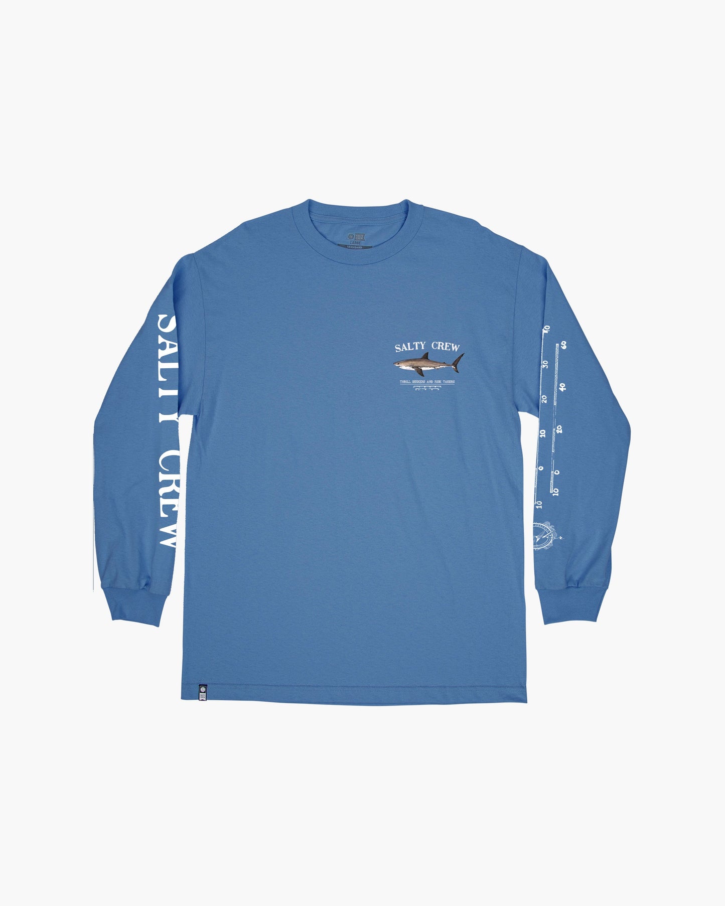Bruce L/S Tee - Royal - Salty Crew Australia
