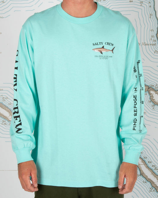 Bruce L/S Tee - Sea Foam