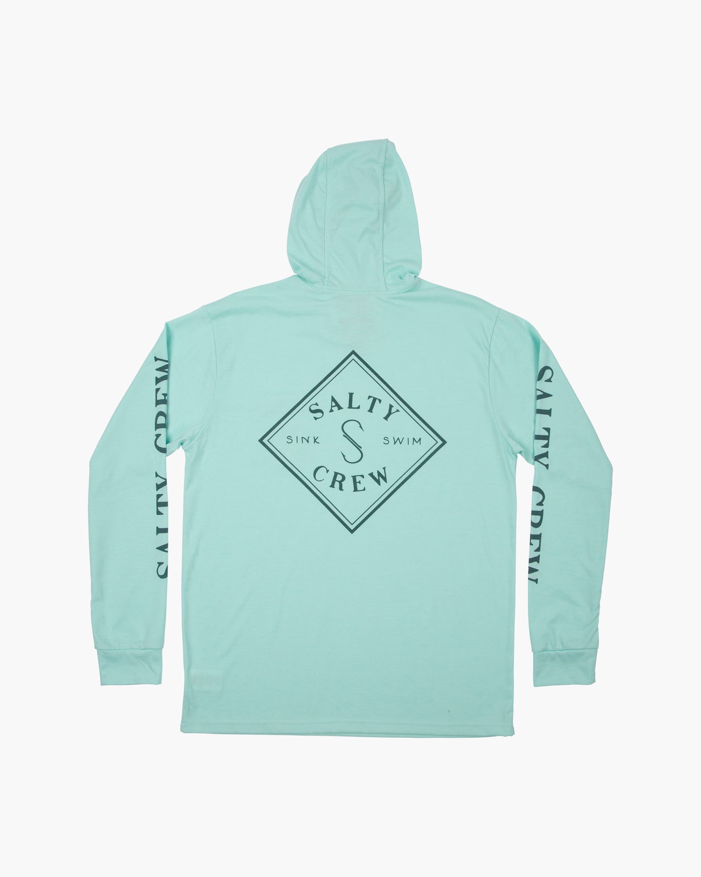 TIPPET POCKET HOOD TECH TEE - Sea Foam - Salty Crew Australia