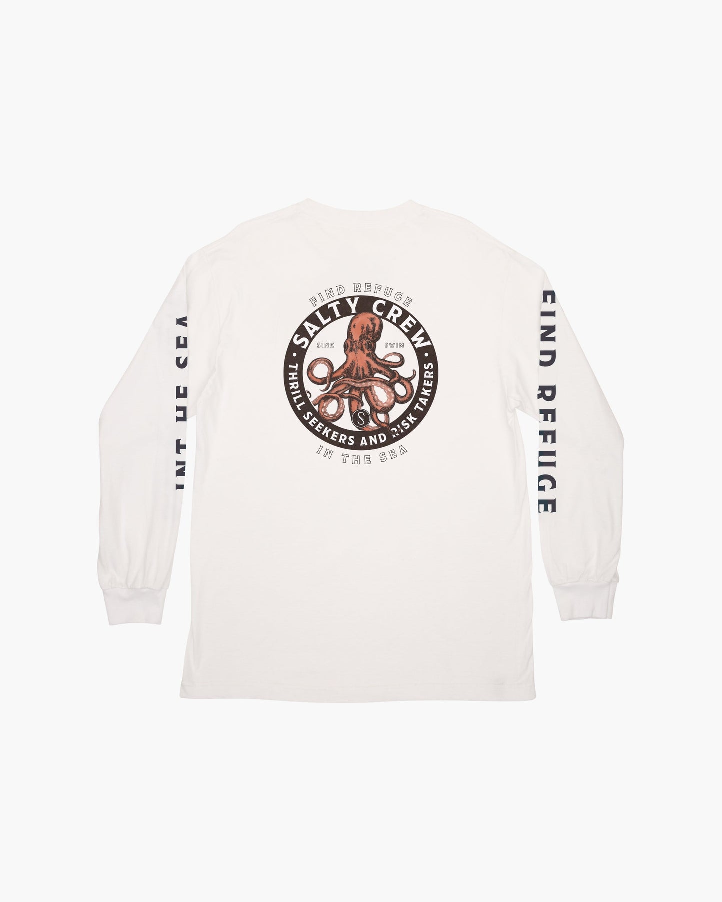 Deep Reach L/S Tee - White - Salty Crew Australia