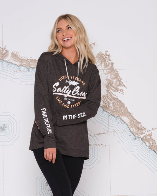 SCRIPTED MID WEIGHT HOODY - Charcoal