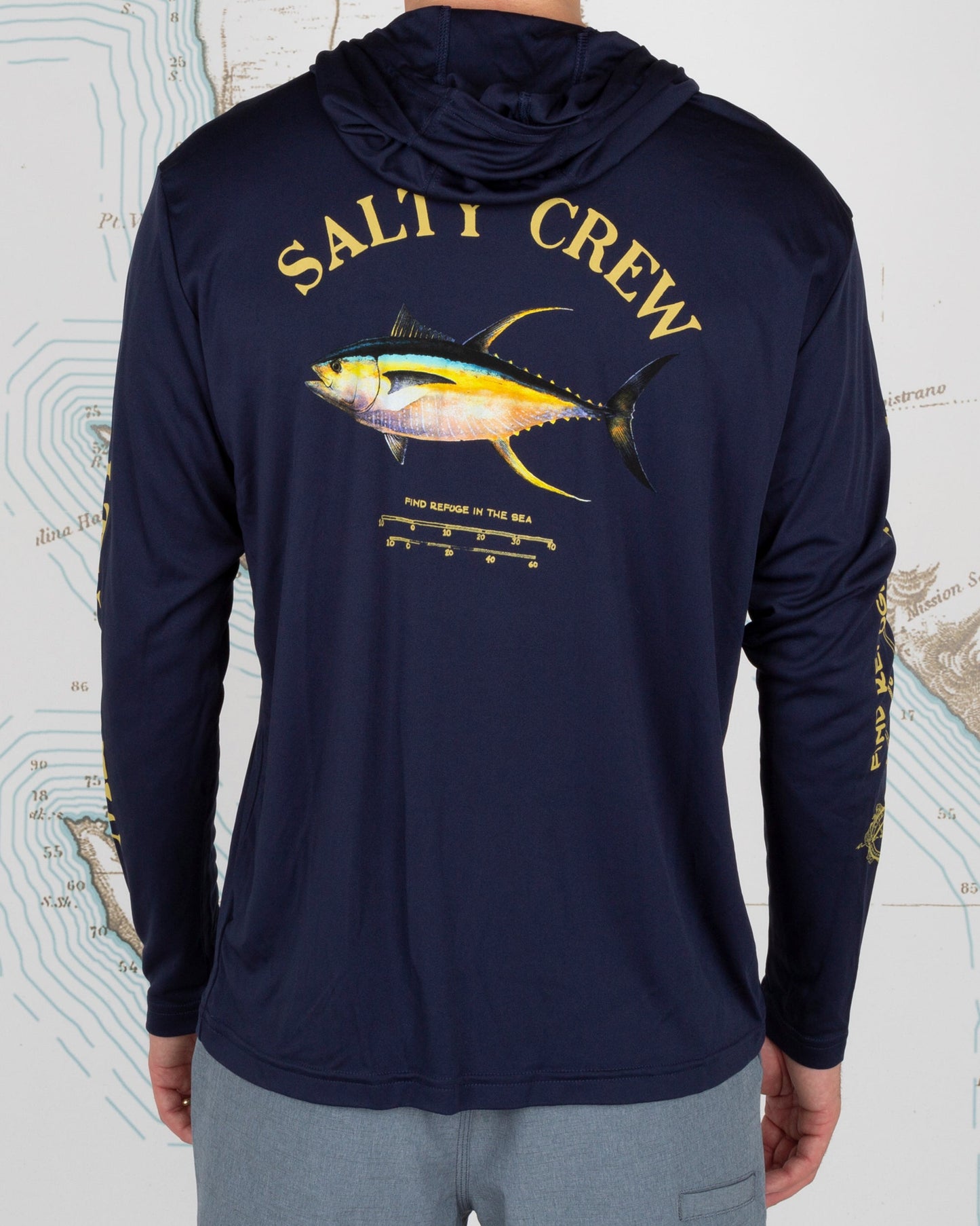 AHI MOUNT HOOD SUNSHIRT - Navy - Salty Crew Australia