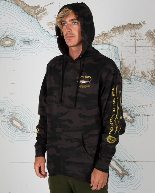 Bruce Hood Fleece - BLACK CAMO