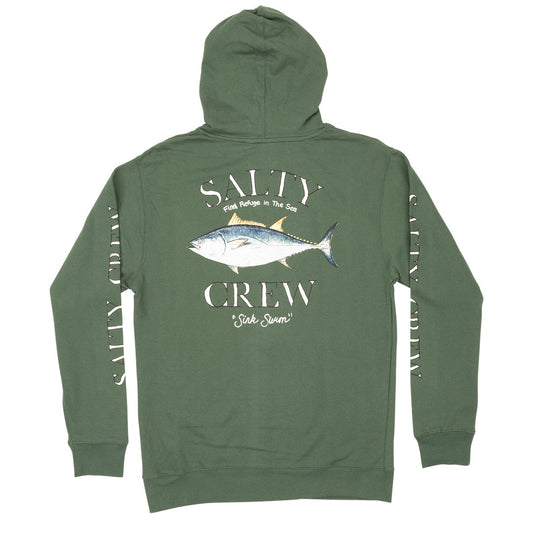 Big Blue Hood Fleece - Alpine Green