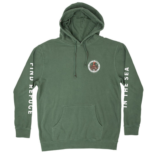 Deep Reach Overdyed Fleece - Alpine Green