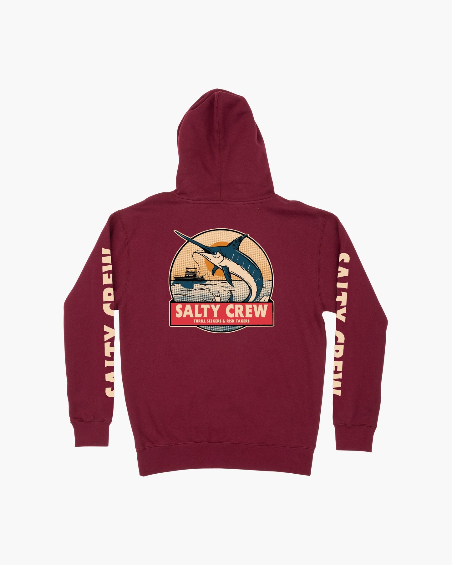 DEEP DROP FLEECE - Burgundy