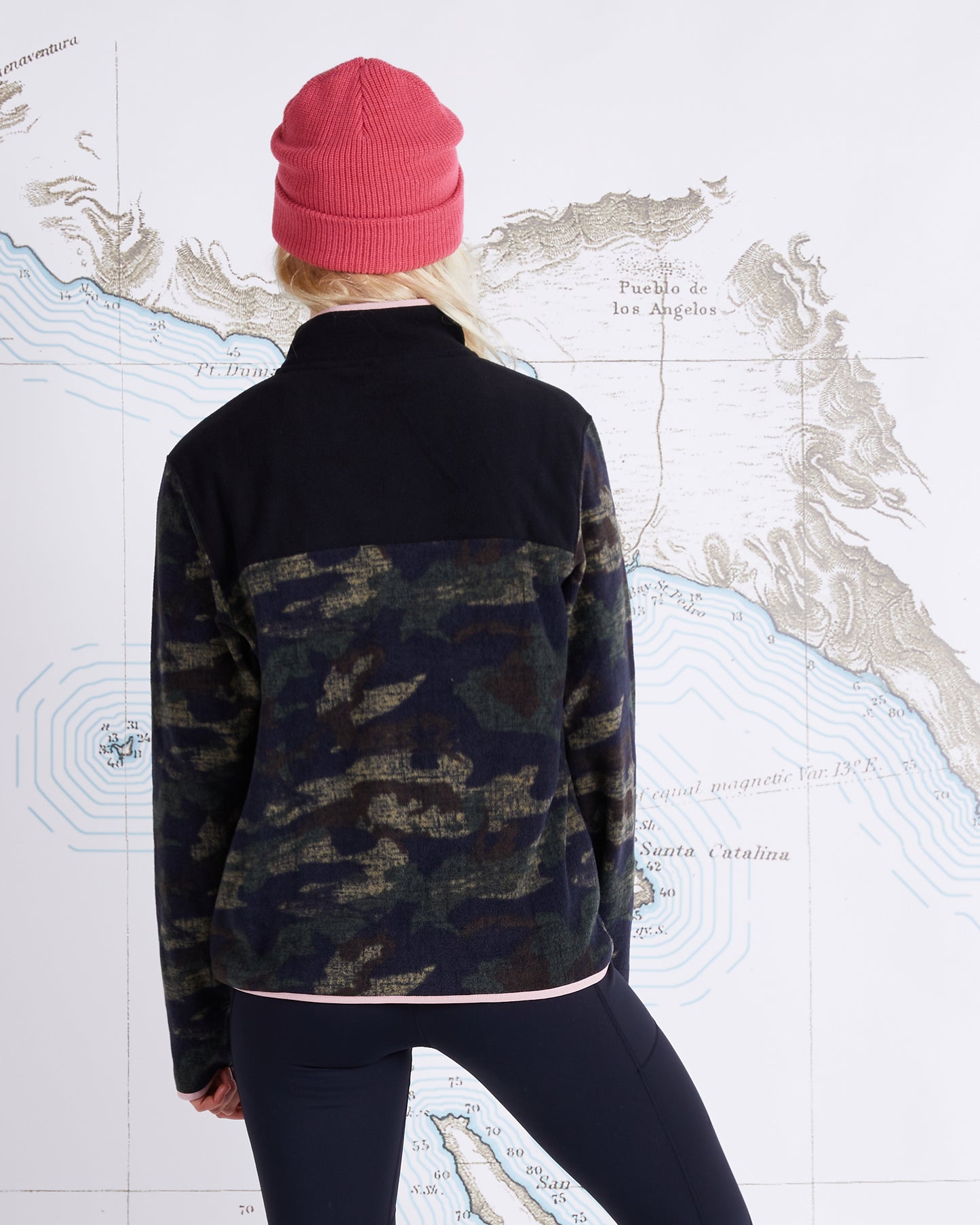 OFFSHORE ZIP POLAR FLEECE - BLACK CAMO