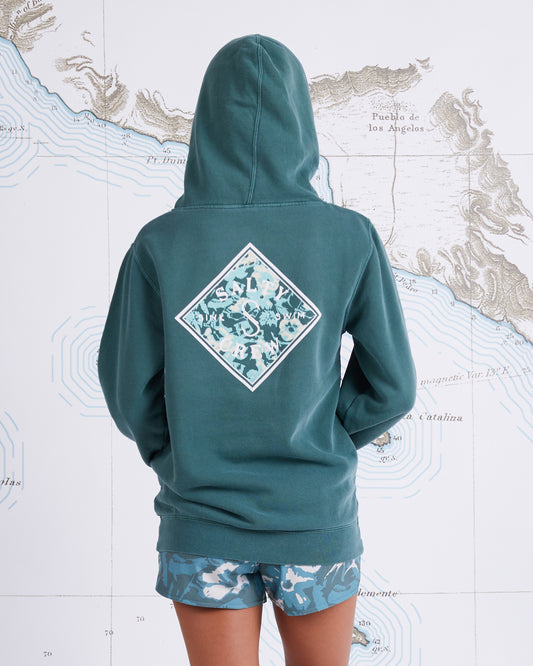 RETRO TIPPET BOYFRIEND HOODY - Fatigue