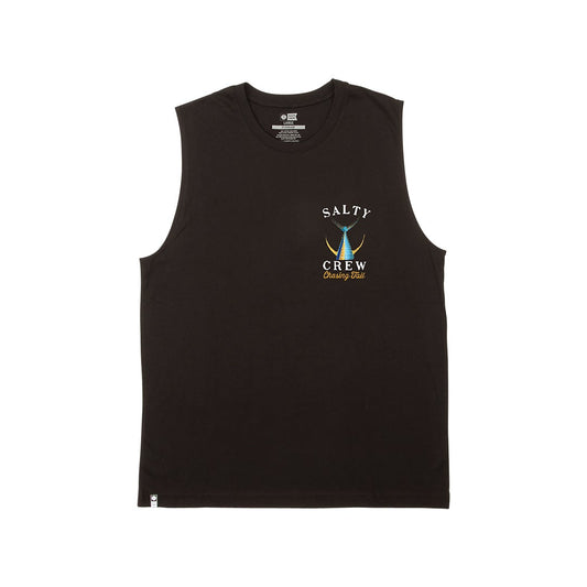 TAILED SLEEVELESS - Black