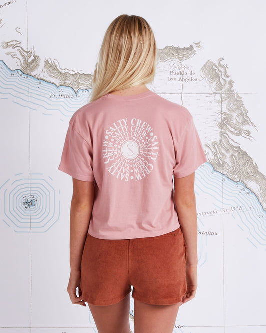 SPIRAL SKIMMER TEE - Smokey Rose - Salty Crew Australia