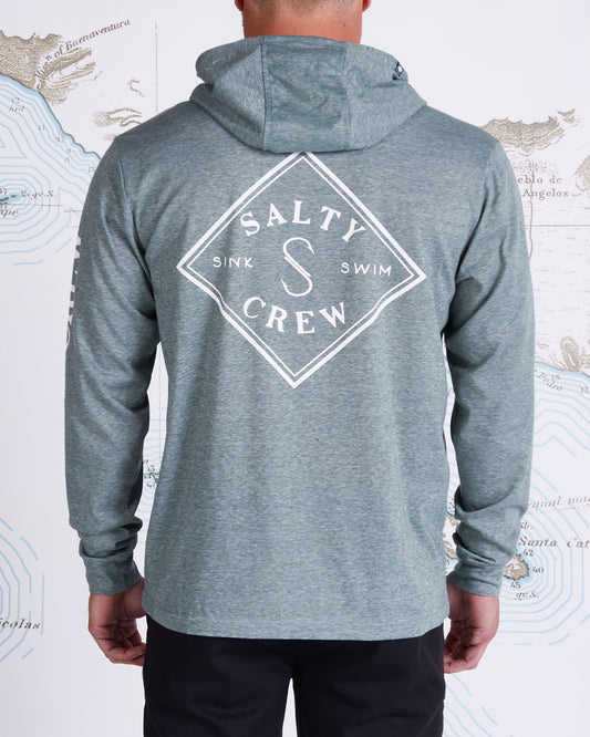 TIPPET POCKET HOOD TECH TEE - Moss