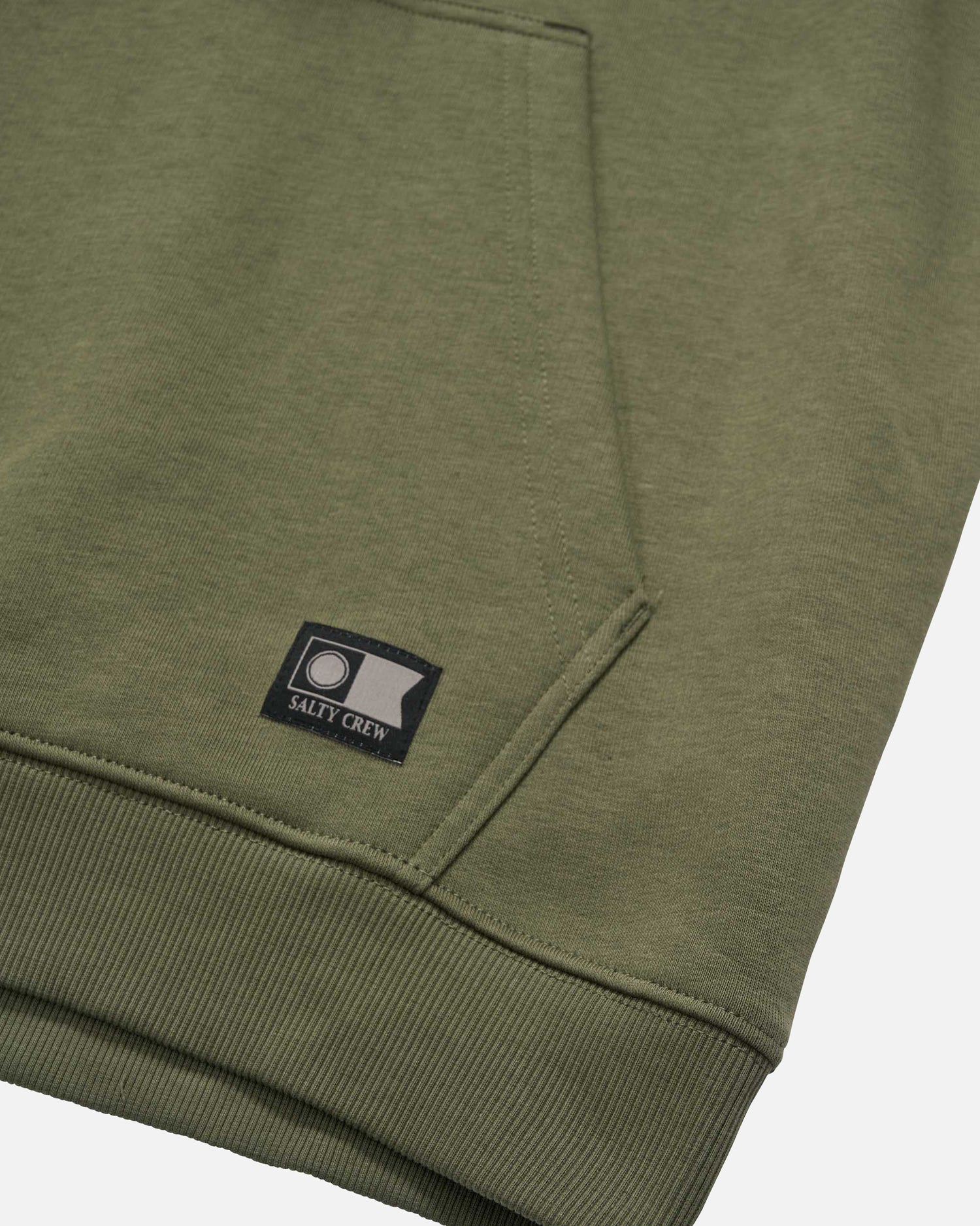 Refuge Midweight Fleece Hood - Olive | Salty Crew Australia