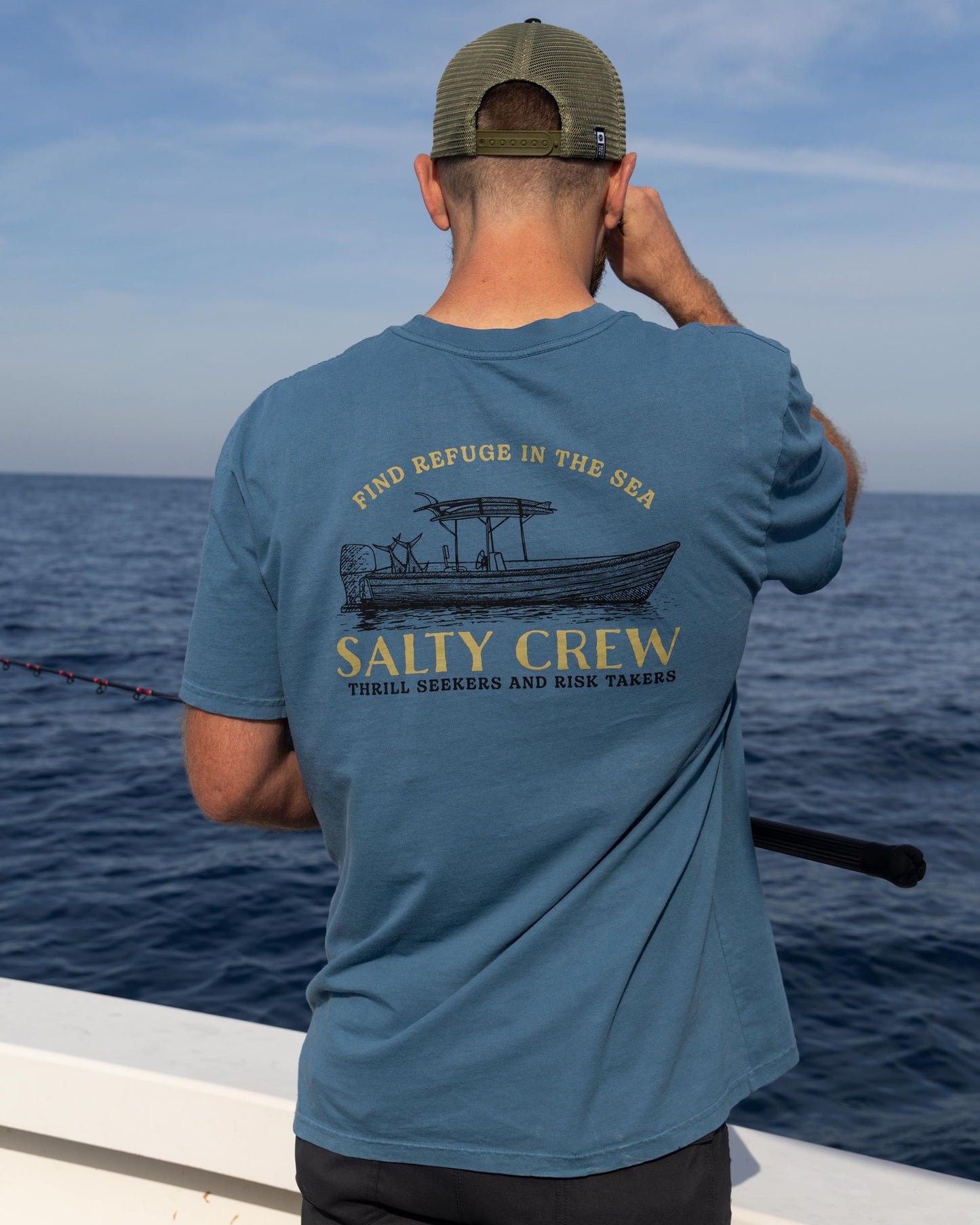 Panga Sketch Premium SS Tee - Storm