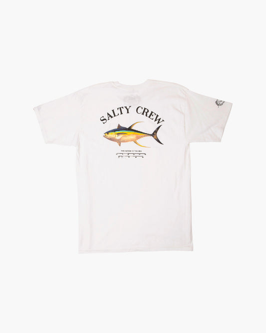 Ahi Mount Standard SS Tee - White - Salty Crew Australia