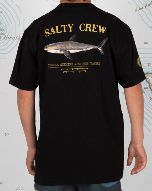 Bruce Boys S/S Tee - Black - Salty Crew Australia