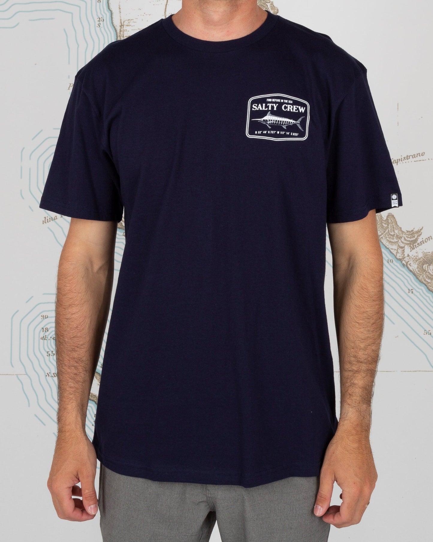 Stealth S/S Tee - Navy - Salty Crew Australia