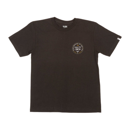 Fathom S/S Boys Tee - Black - Salty Crew Australia