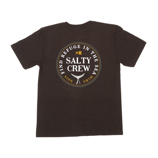 Fathom S/S Boys Tee - Black - Salty Crew Australia