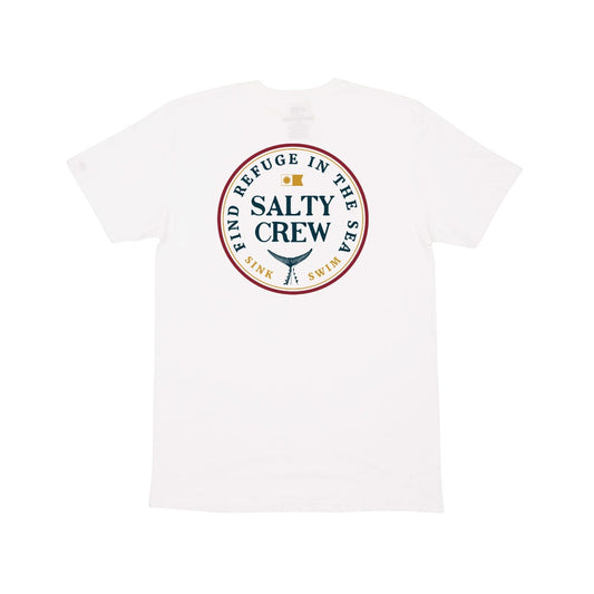 Fathom Standard S/S Tee - White - Salty Crew Australia