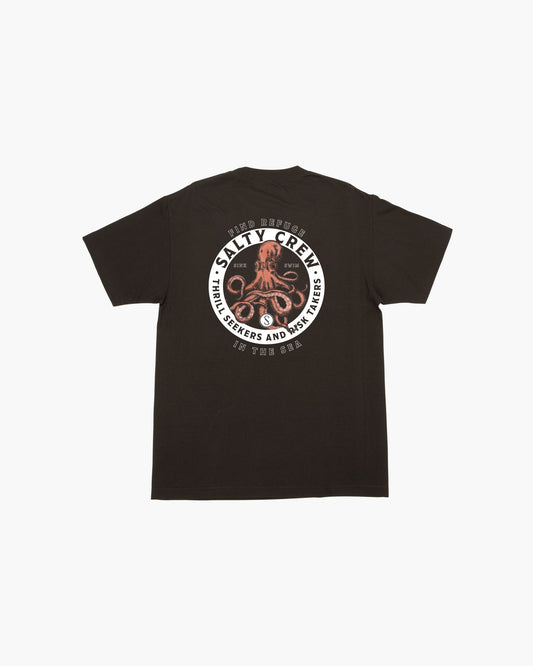 Deep Reach S/S Tee - Black - Salty Crew Australia