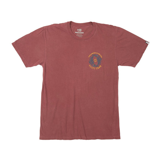 FIN AND YANG PREMIUM S/S TEE - BURGUNDY - Salty Crew Australia