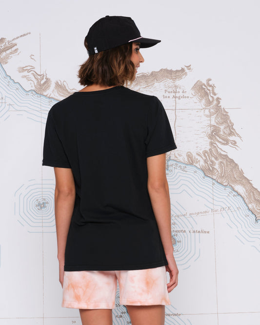 SCRIPTED BOYFRIEND TEE - Vintage Black