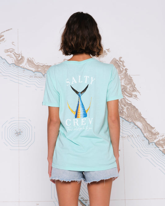TAILED BOYFRIEND TEE - Sea Foam - Salty Crew Australia