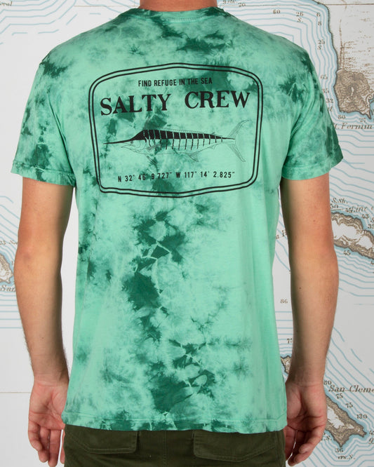 Stealth Tie Dye Premium Tee - SEA FOAM - Salty Crew Australia