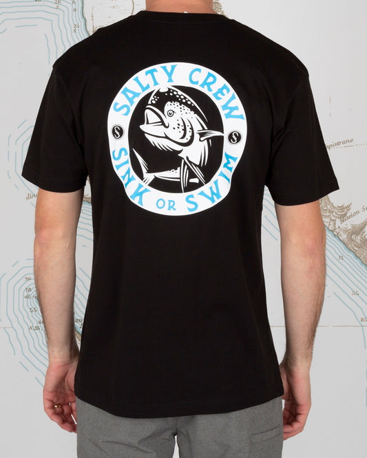 MIGHTY MAHI PREMIUM S/S TEE - Black - Salty Crew Australia