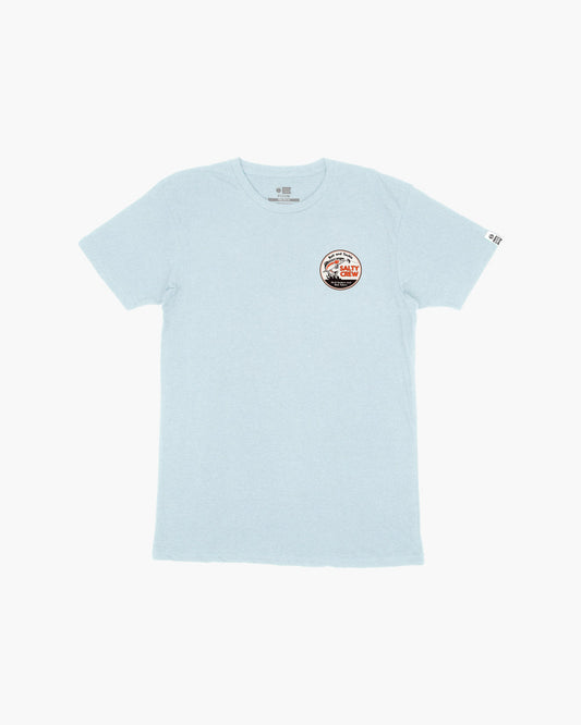 FLY GUY PREMIUM S/S TEE - LIGHT BLUE Heather - Salty Crew Australia