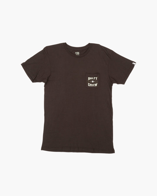 TIGHT LINES POCKET S/S TEE - Black - Salty Crew Australia