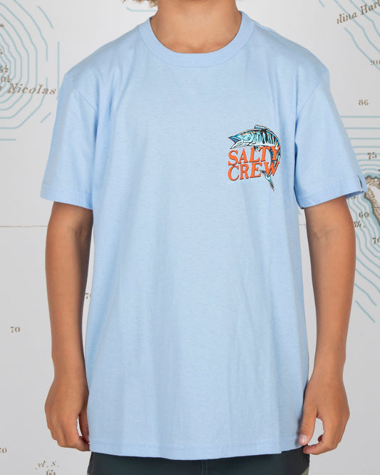 OH NO BOYS S/S TEE - Light Blue