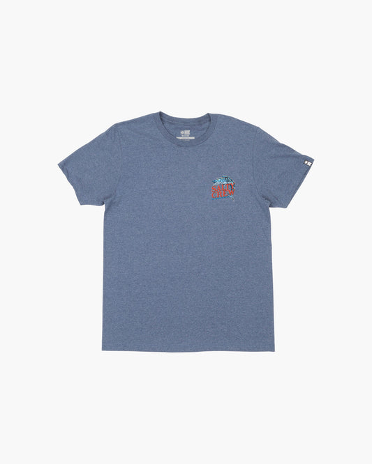 OH NO STANDARD S/S TEE - Navy/Heather - Salty Crew Australia