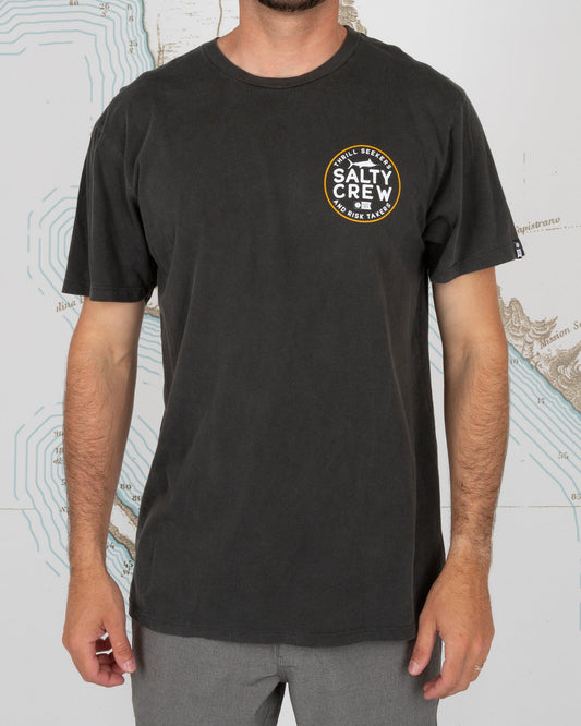 FIRST MATE PREMIUM S/S TEE - Black - Salty Crew Australia