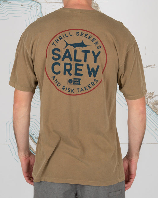 FIRST MATE PREMIUM S/S TEE - Camel - Salty Crew Australia