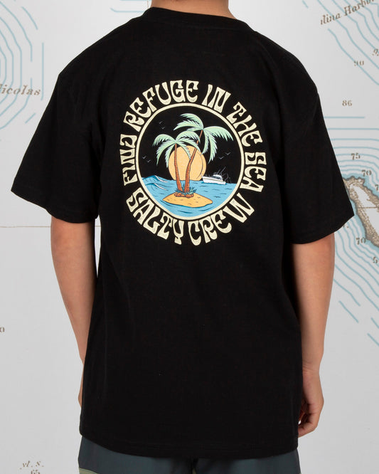 DOS PALMS BOYS S/S TEE - Black
