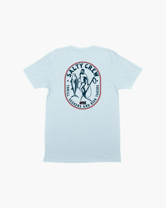 SURFACE PREMIUM S/S TEE - Light Blue - Salty Crew Australia