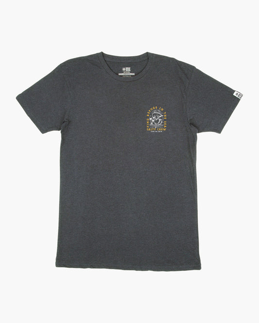 DANCIN DODO PREMIUM S/S TEE - Charcoal Heather - Salty Crew Australia