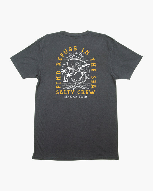 DANCIN DODO PREMIUM S/S TEE - Charcoal Heather - Salty Crew Australia