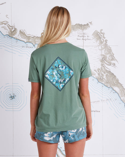 TIPPET FILL BOYFRIEND TEE - Fern