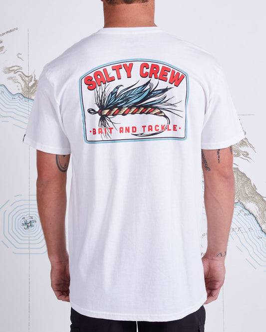 FLY DROP STANDARD S/S TEE - White - Salty Crew Australia