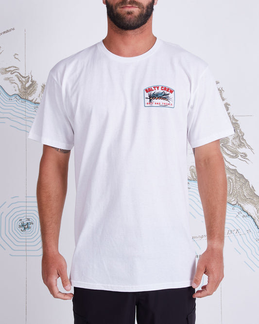 FLY DROP STANDARD S/S TEE - White - Salty Crew Australia