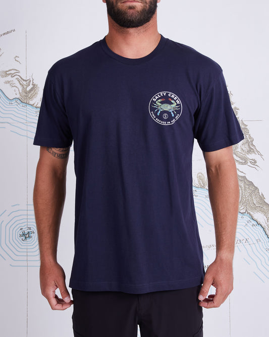 BLUE CRABBER PREMIUM S/S TEE - Navy