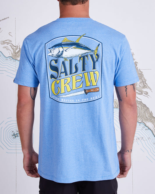 FILET STANDARD S/S TEE - LIGHT BLUE Heather